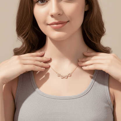 Collar de corazón de la suerte
