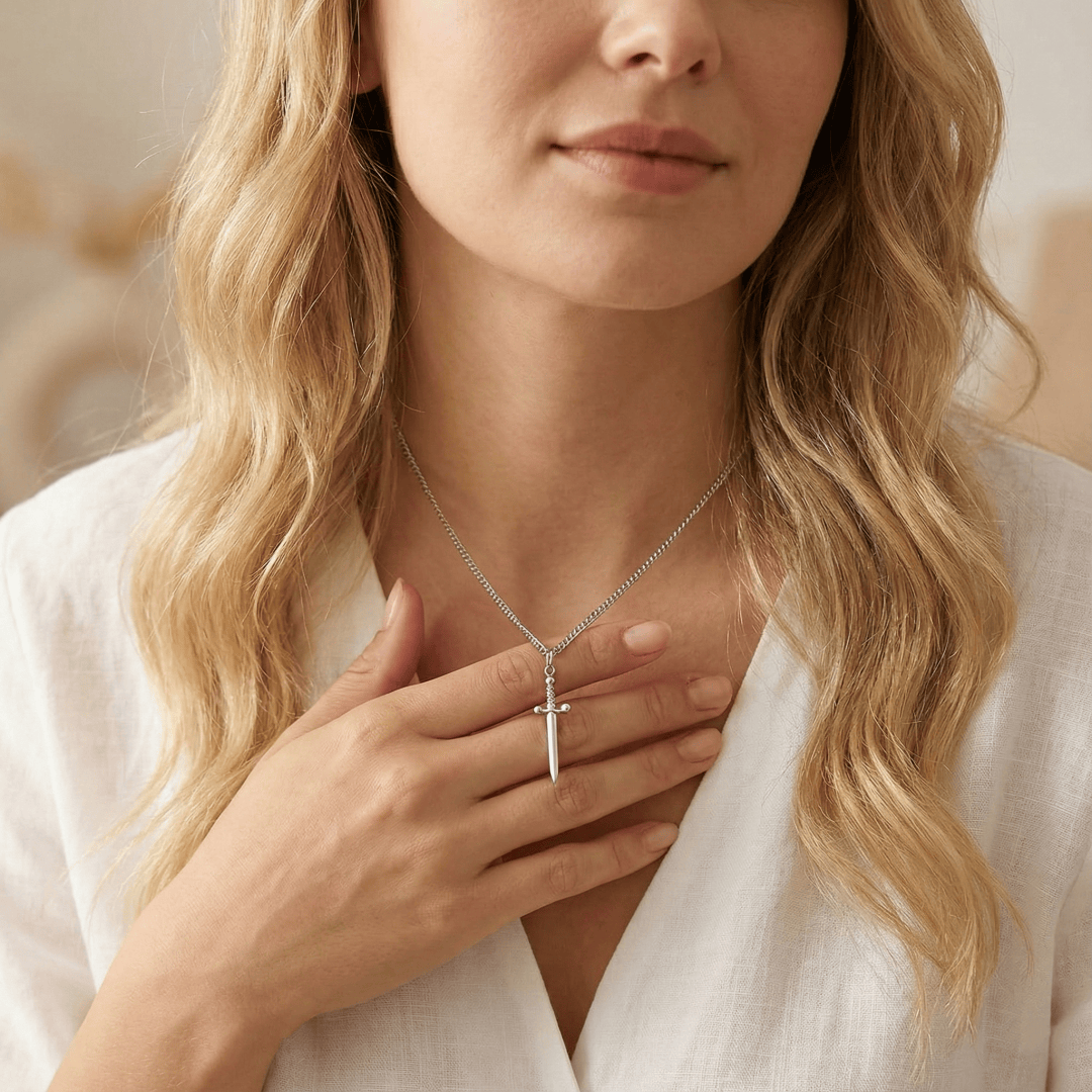 Heart & Sword Necklace