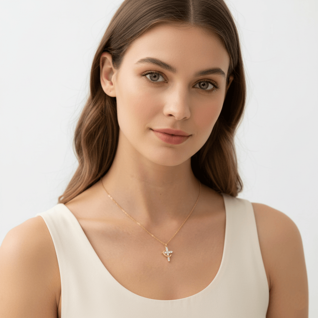 Crown Cross Necklace