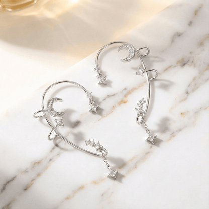 Star and Moon Ear Cuffs