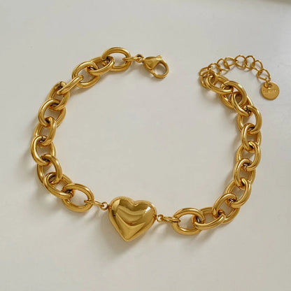 Freshwater Pearl Heart-Stitched Zircon Bracelet