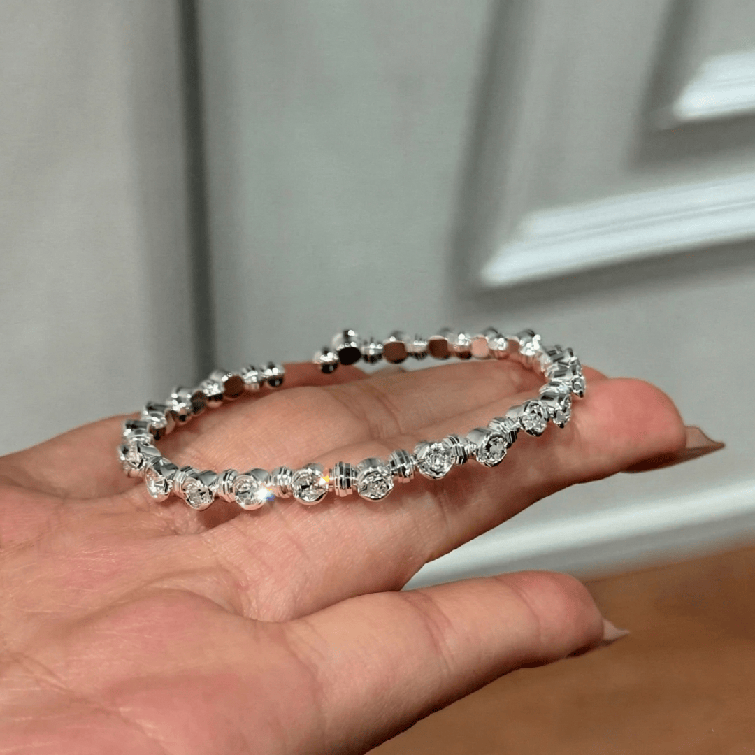 Zircon Vertical Beaded Bracelet Set